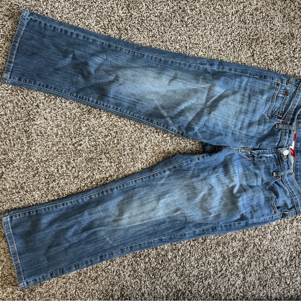 Lucky Brand crop blue jeans